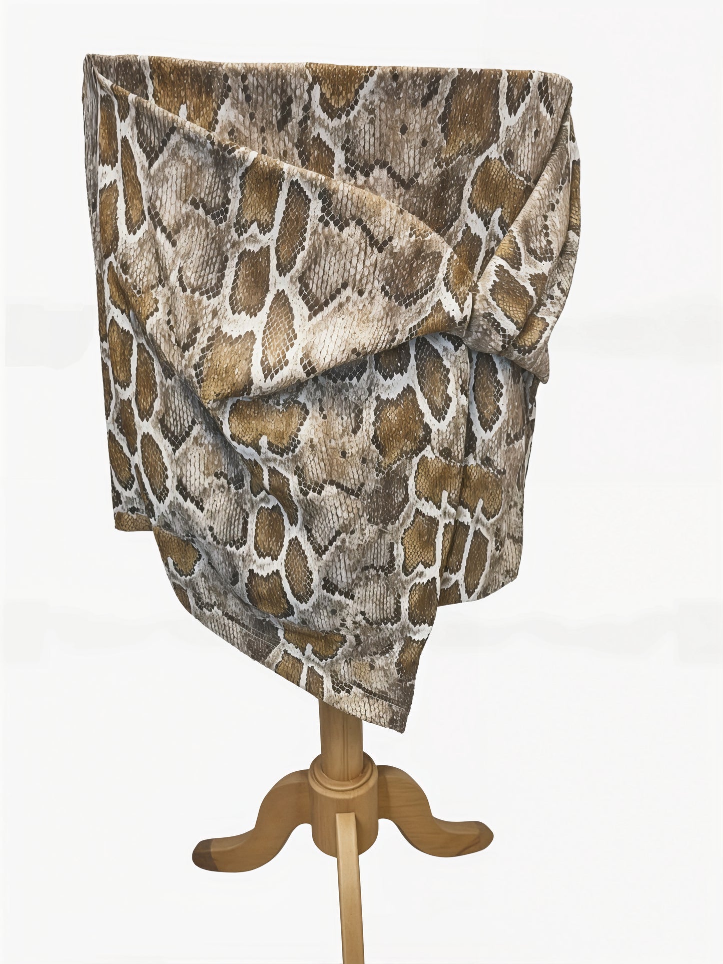Snake Skin Look Overlap Skort