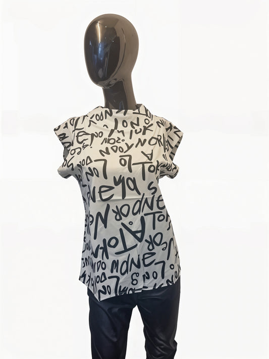 Black White Arty Top