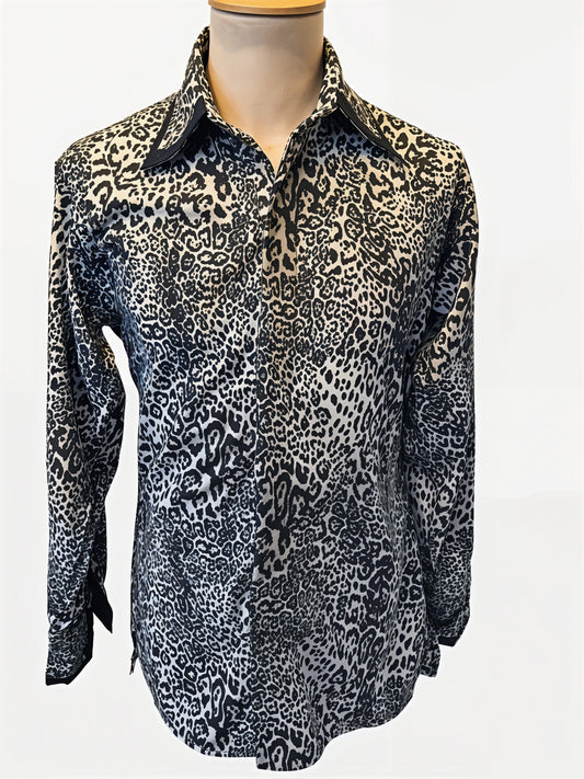 Mens Cheetah Print Shirt